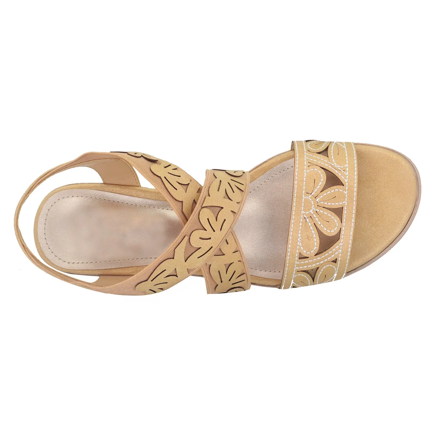 Rainey Laser Stretch Elastic Sandal