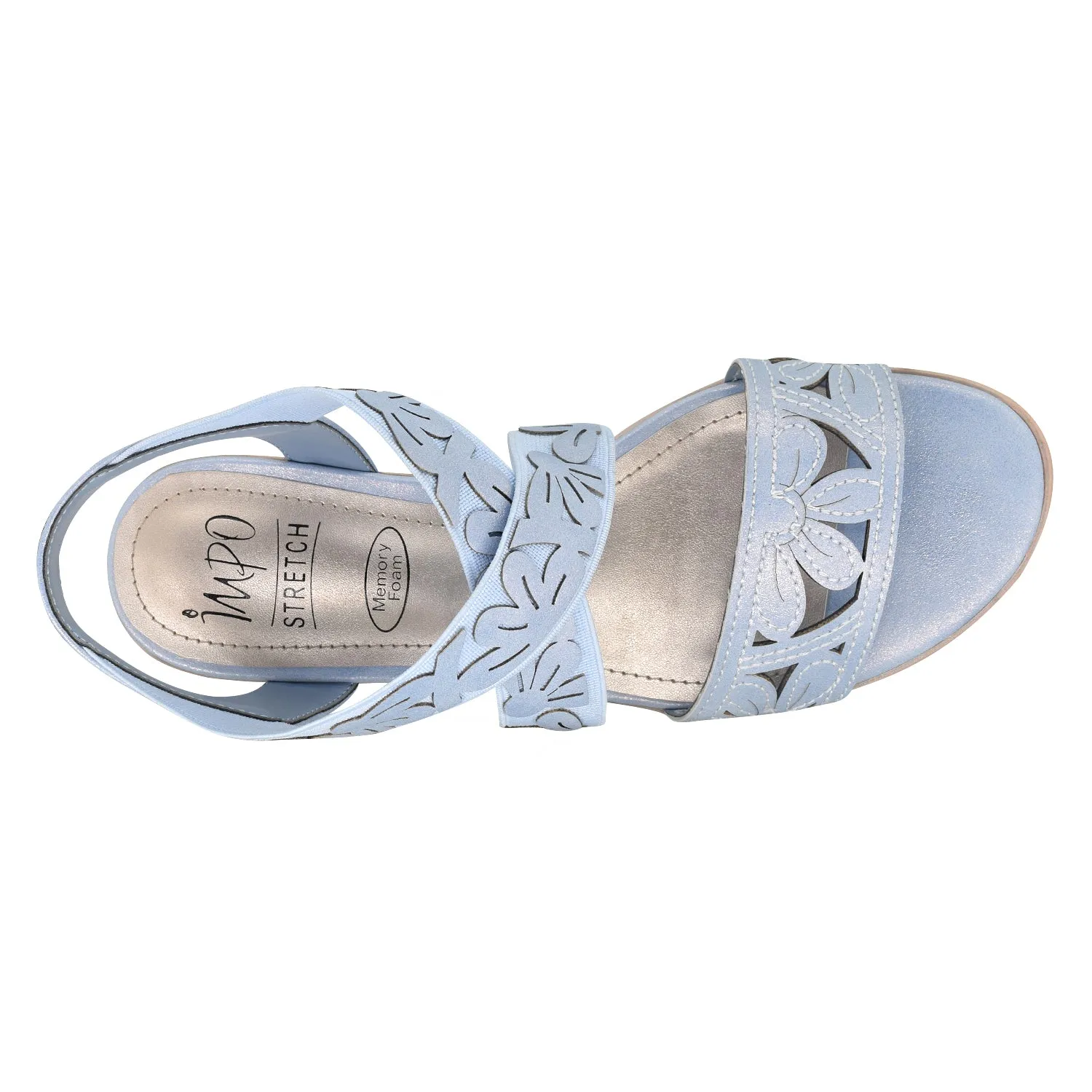 Rainey Laser Stretch Elastic Sandal