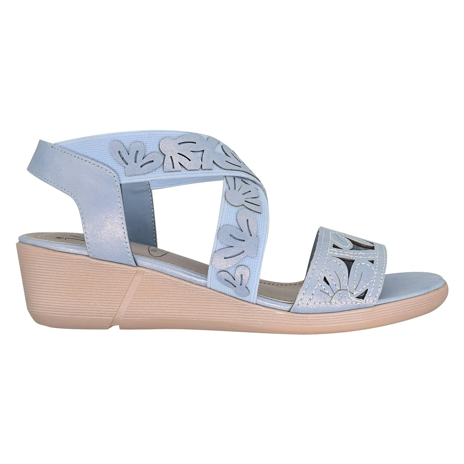 Rainey Laser Stretch Elastic Sandal