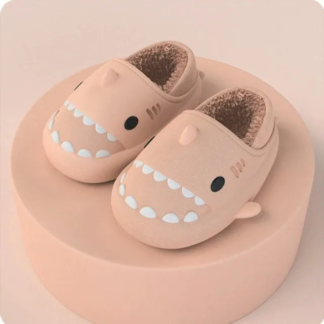 Unisex Adult Cozy Shark Slides