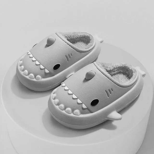 Unisex Adult Cozy Shark Slides