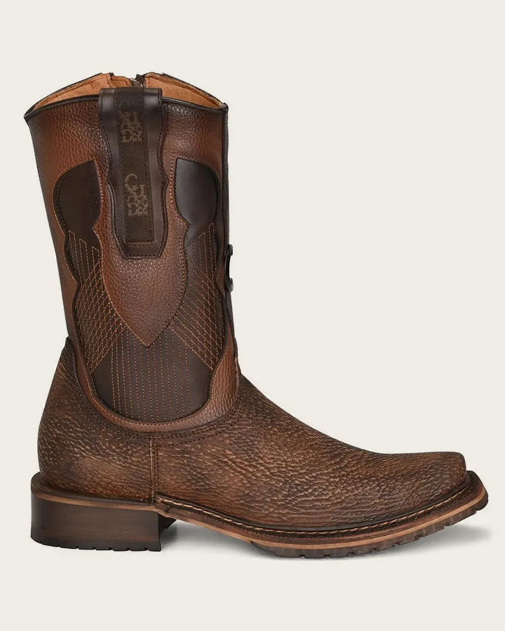 Urban brown shark boot